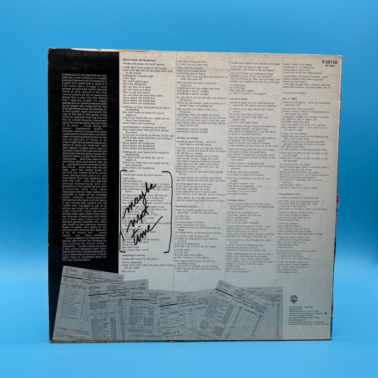 Little Feat - The Last Record Album Vinyl