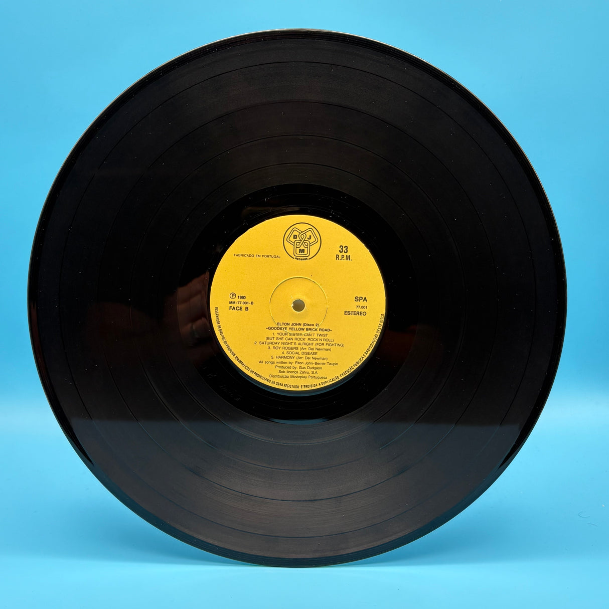 Elton John - Goodbye Yellow Brick Road Portuguese Vinyl