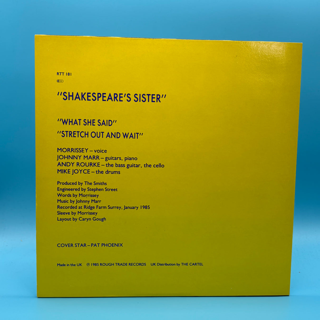 The Smiths - Shakespears Sister 12" Single Vinyl
