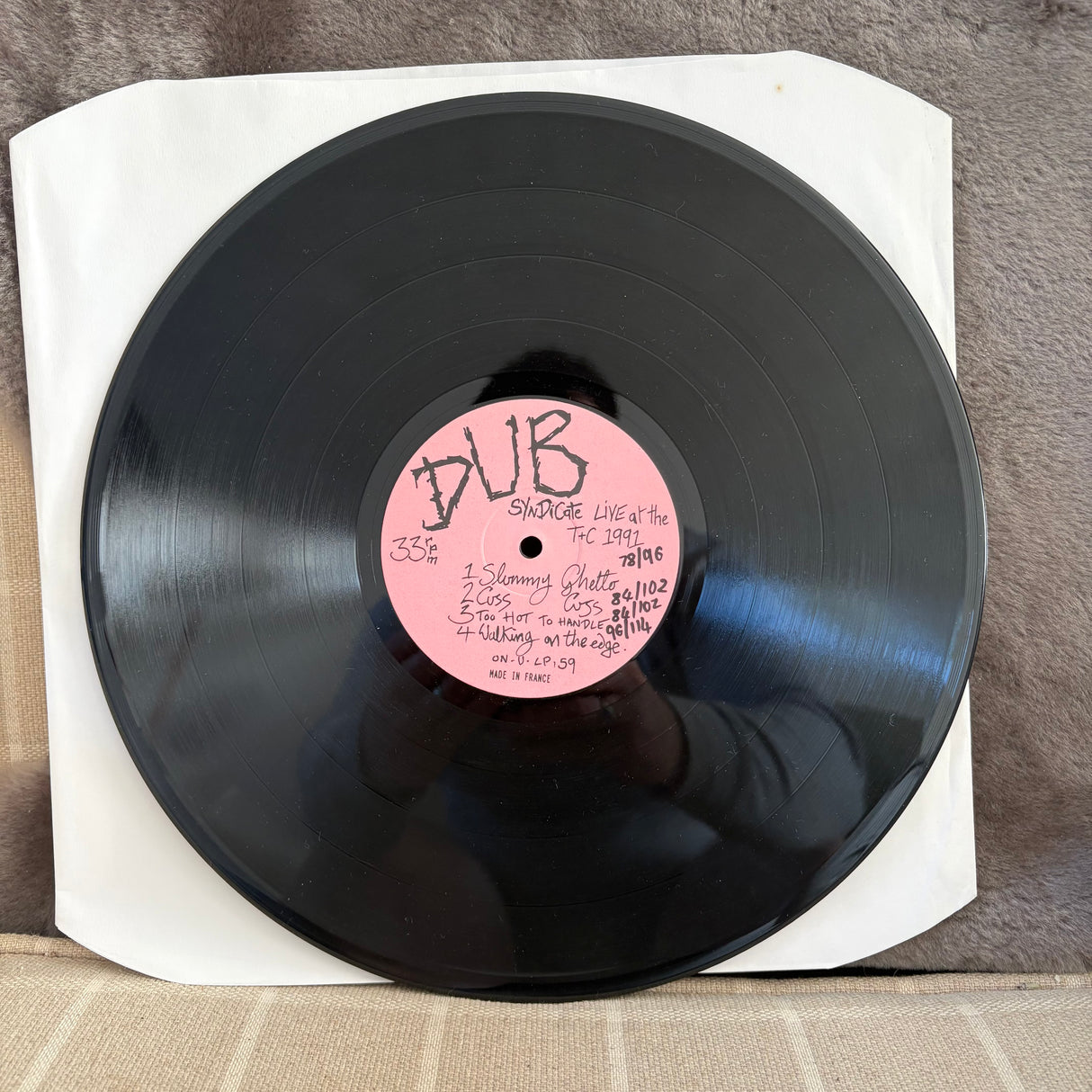 DUB Syndicate - Live At The T+C 1991 - VINYL