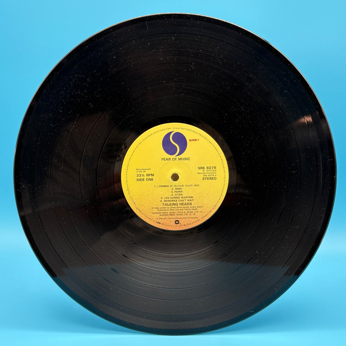 Talking Heads - Fear Of Music Textured Sleeve Vinyl