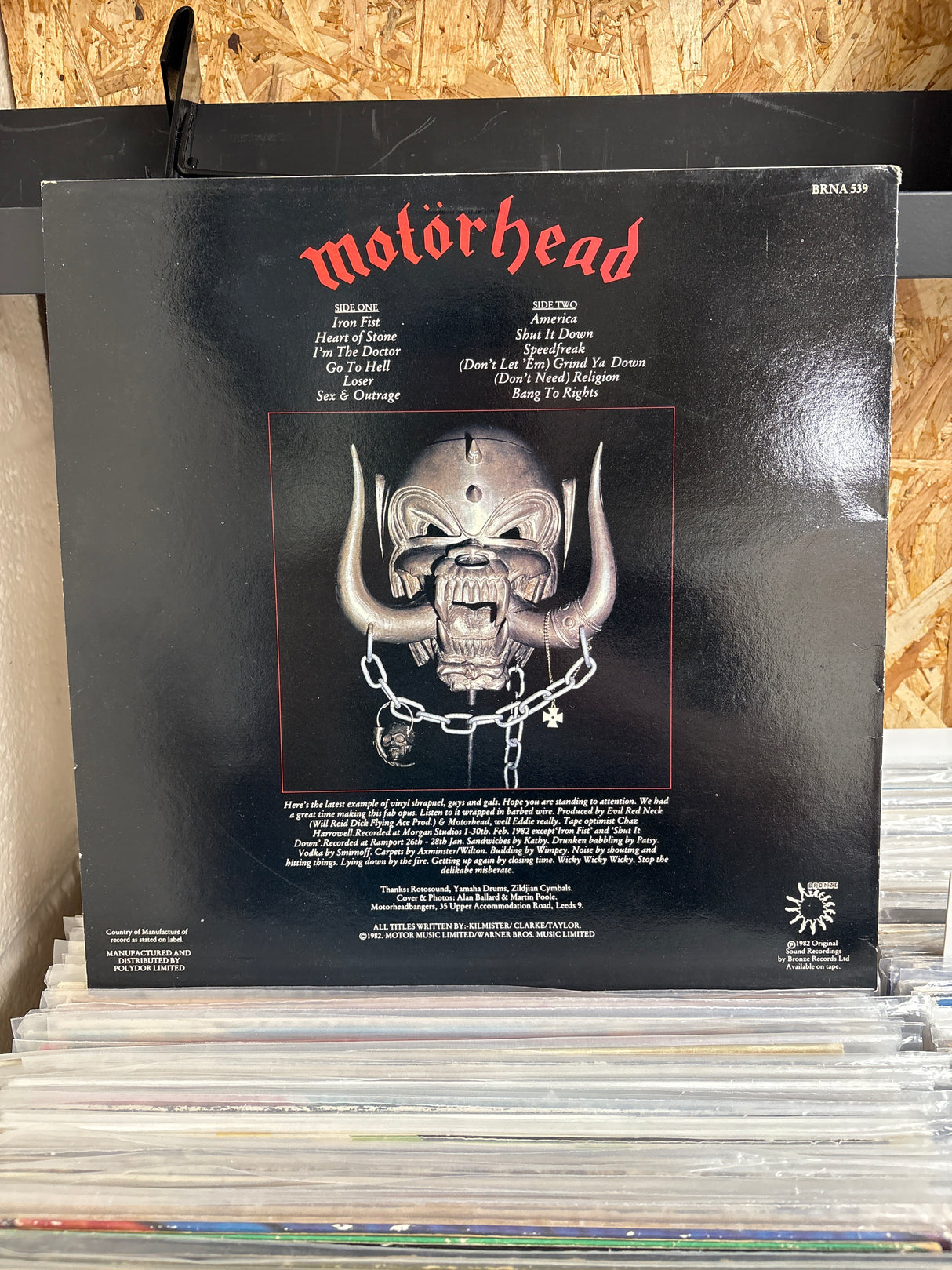 Motörhead - Iron Fist - VINYL