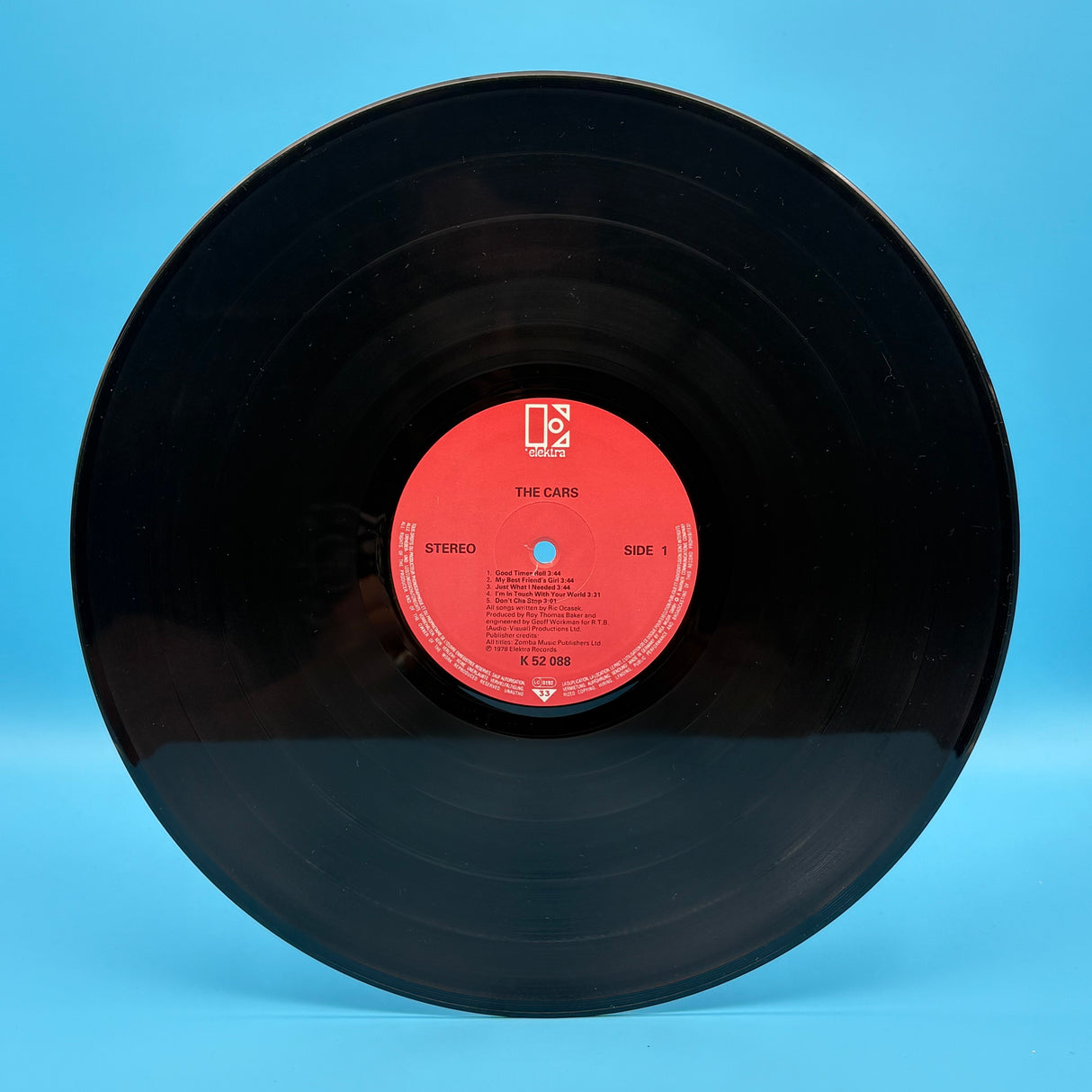 The Cars - Self Titled Elektra Vinyl