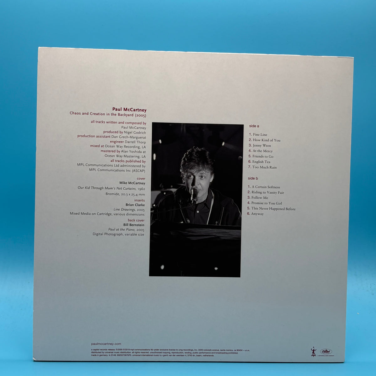 Paul McCartney - Chaos And Creation In The Backyard Vinyl