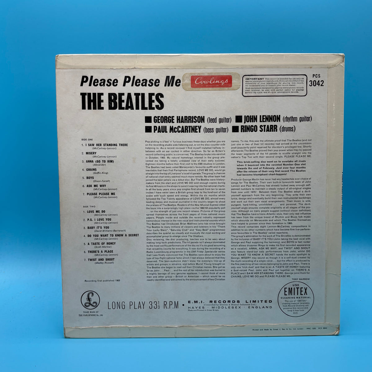 The Beatles - Please Please Me Stereo Yellow Label Vinyl