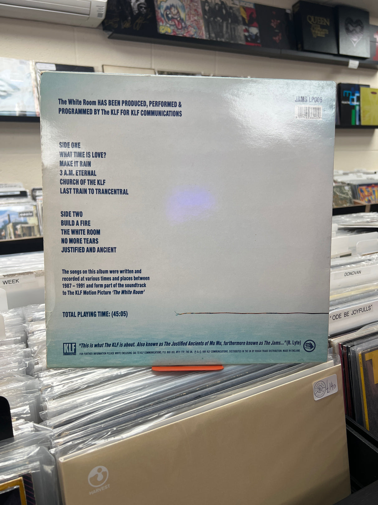 The KLF - White Room - Original VINYL