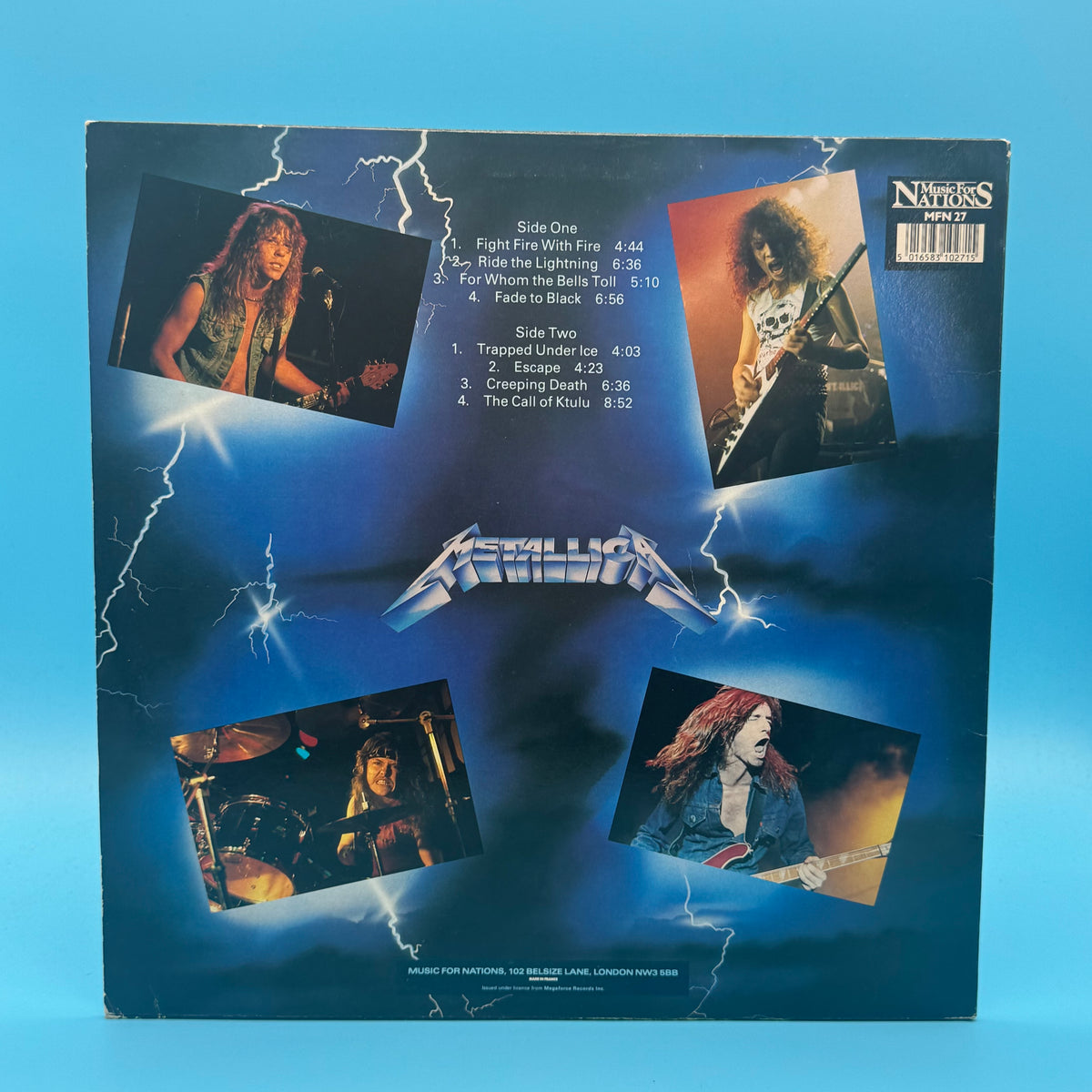 Metallica - Ride The Lightning Original Vinyl