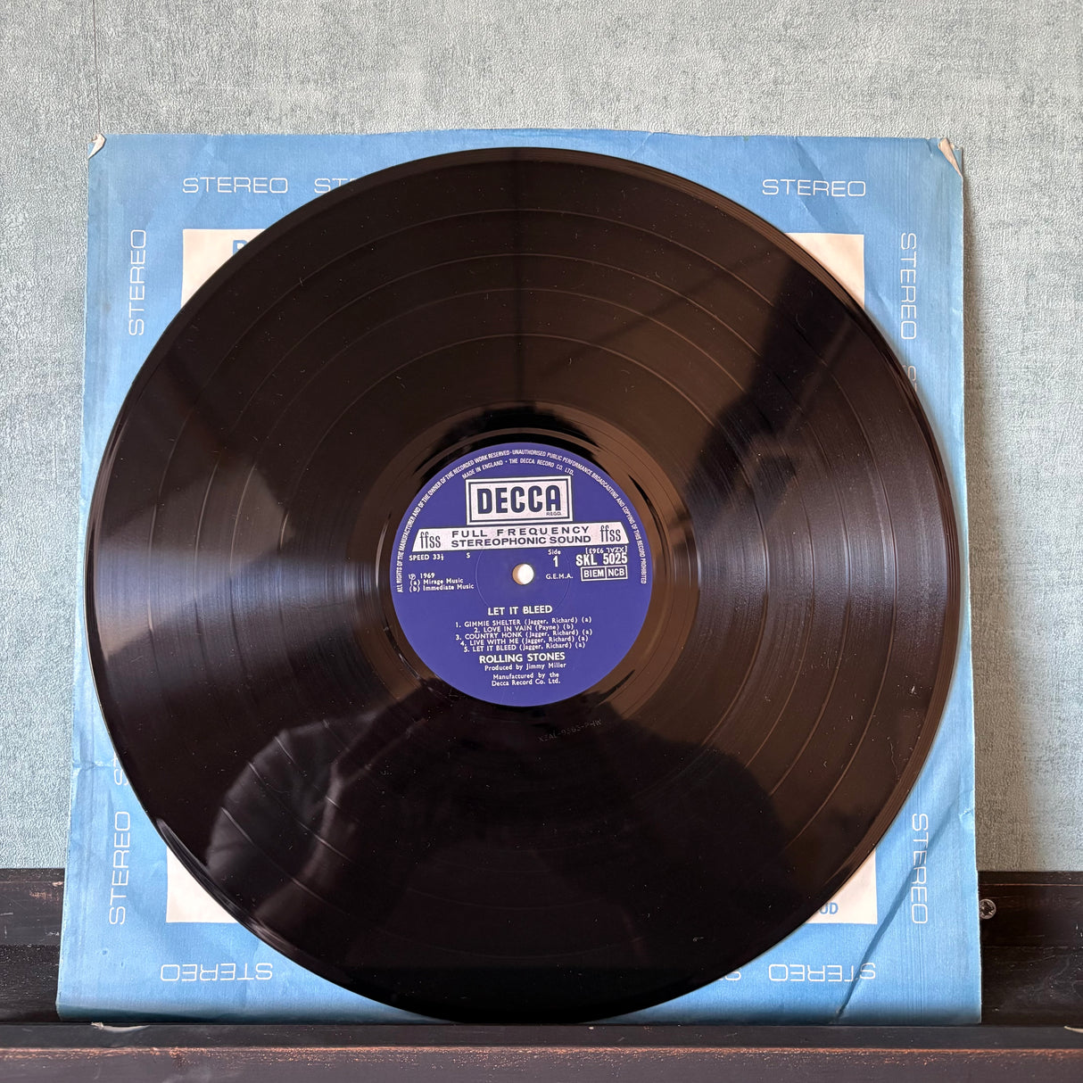 Rolling Stones - Let It Bleed - First Press Stereo - With The Poster - VINYL