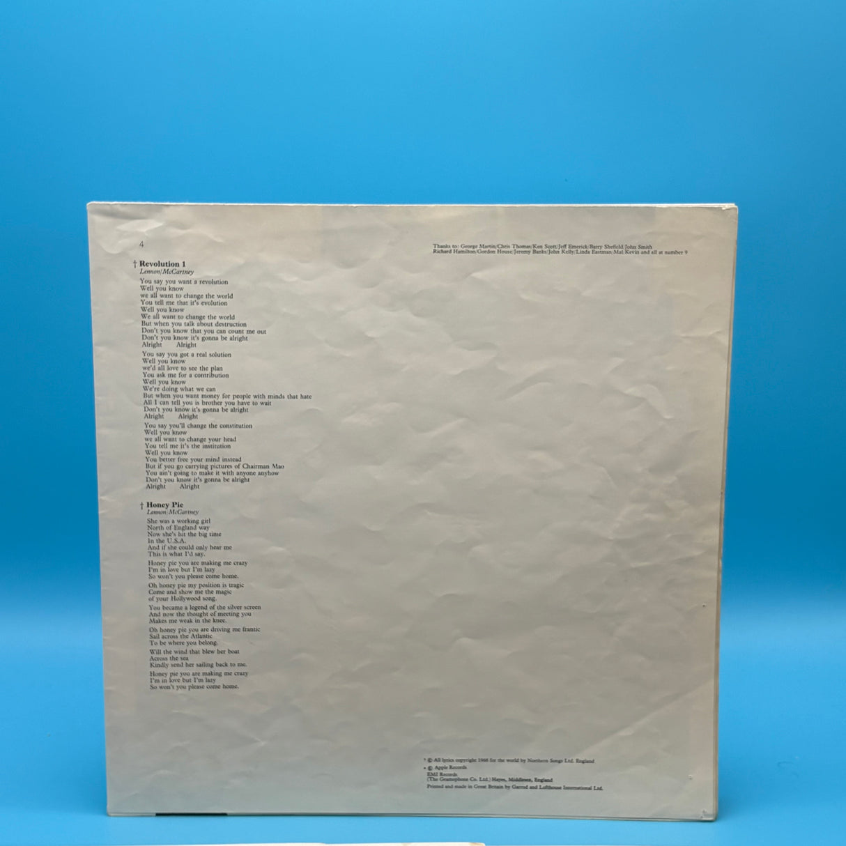 The Beatles - White Album Mono Low Number 0021108 Vinyl