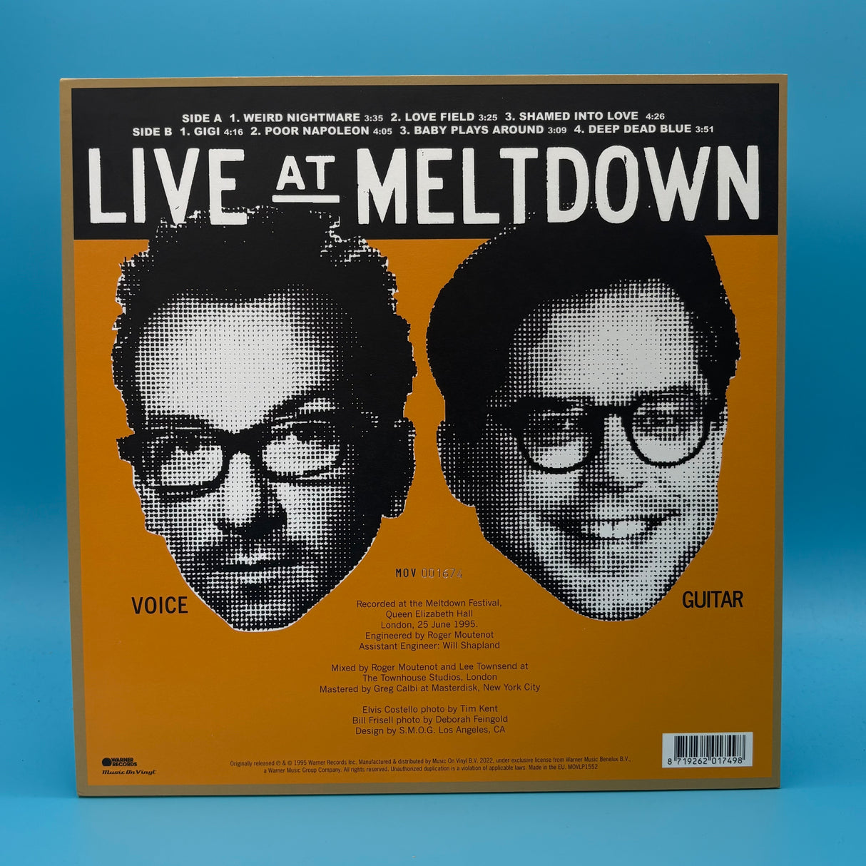 Elvis Costello And Bill Frisell - Deep Dead Blue Ltd Numbered of 2000 Blue Vinyl