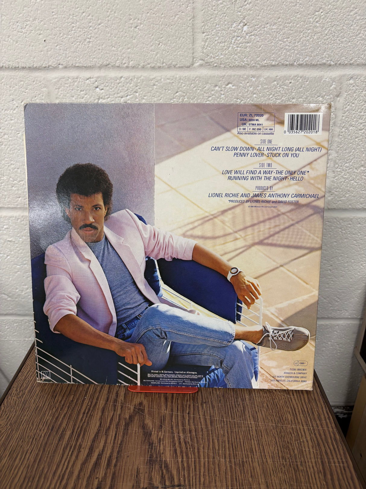 Lionel Richie - Can’t Slow Down - VINYL
