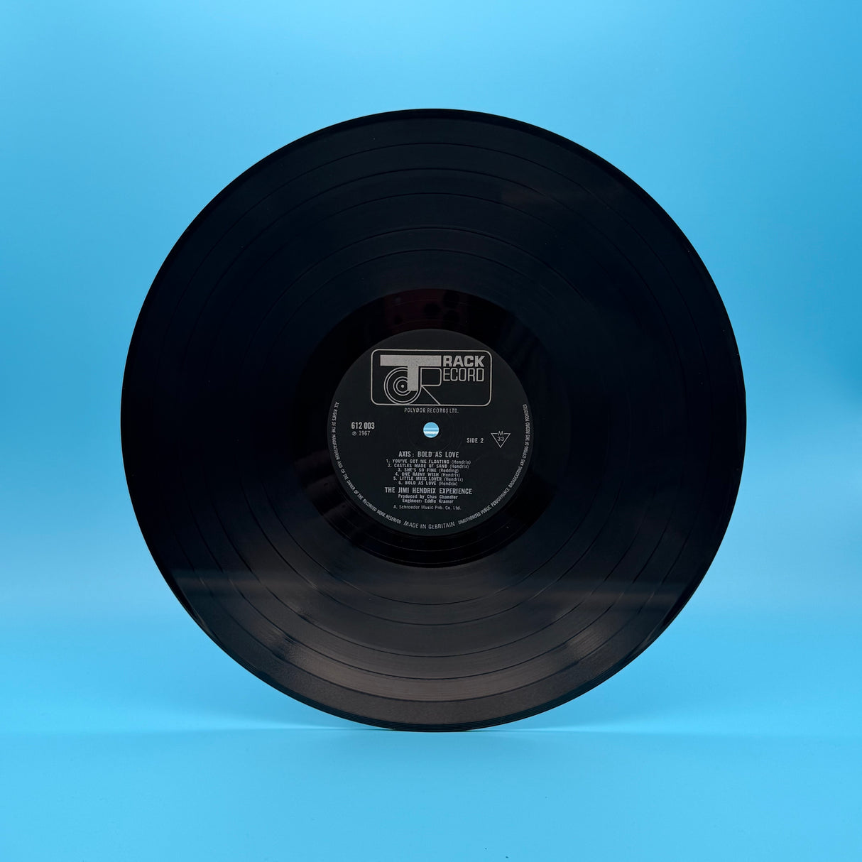 Jimi Hendrix - Axis Bold As Love Track Records Original Vinyl