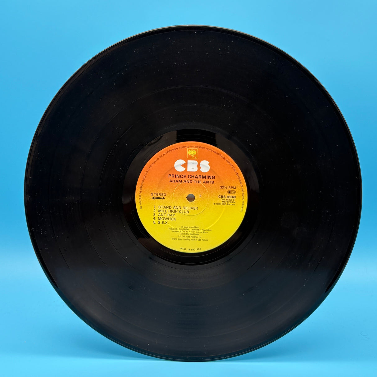 Adam And The Ants - Prince Charming Original Vinyl