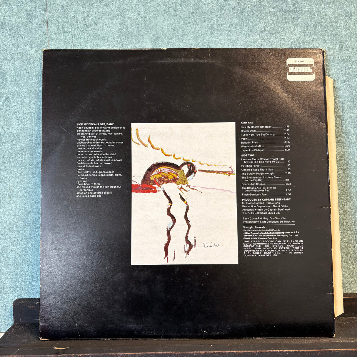 Captain Beefheart & The Magic Band - Lick My Decals Off Baby - Original Straight Label - VINYL