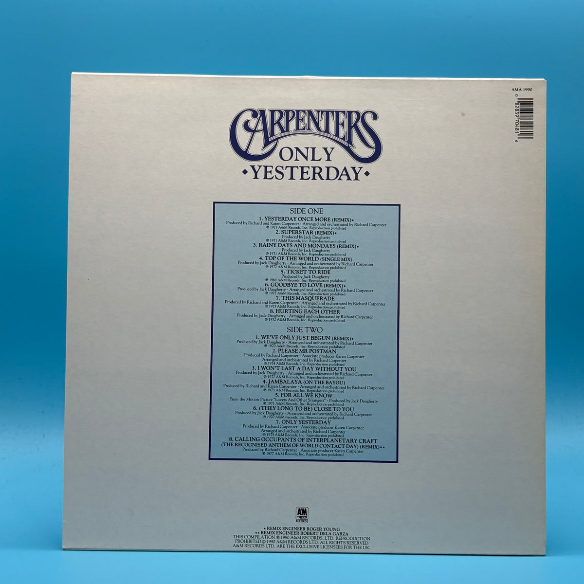 Carpenters - Only Yesterday Vinyl