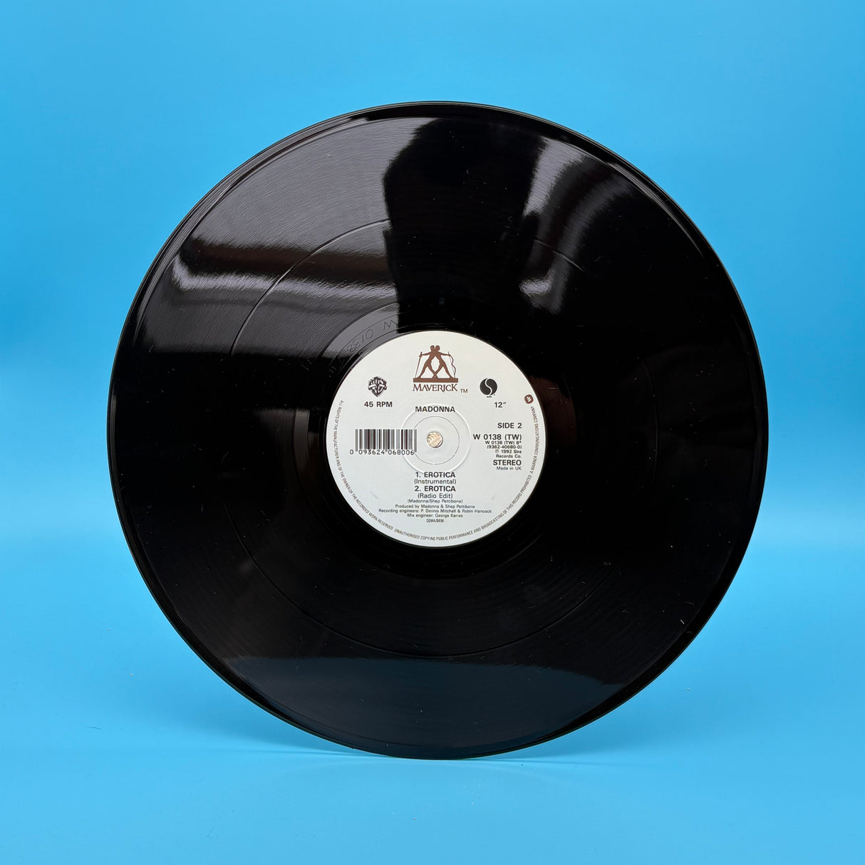 Madonna - Erotica 12 Inch Single With Poster Vinyl