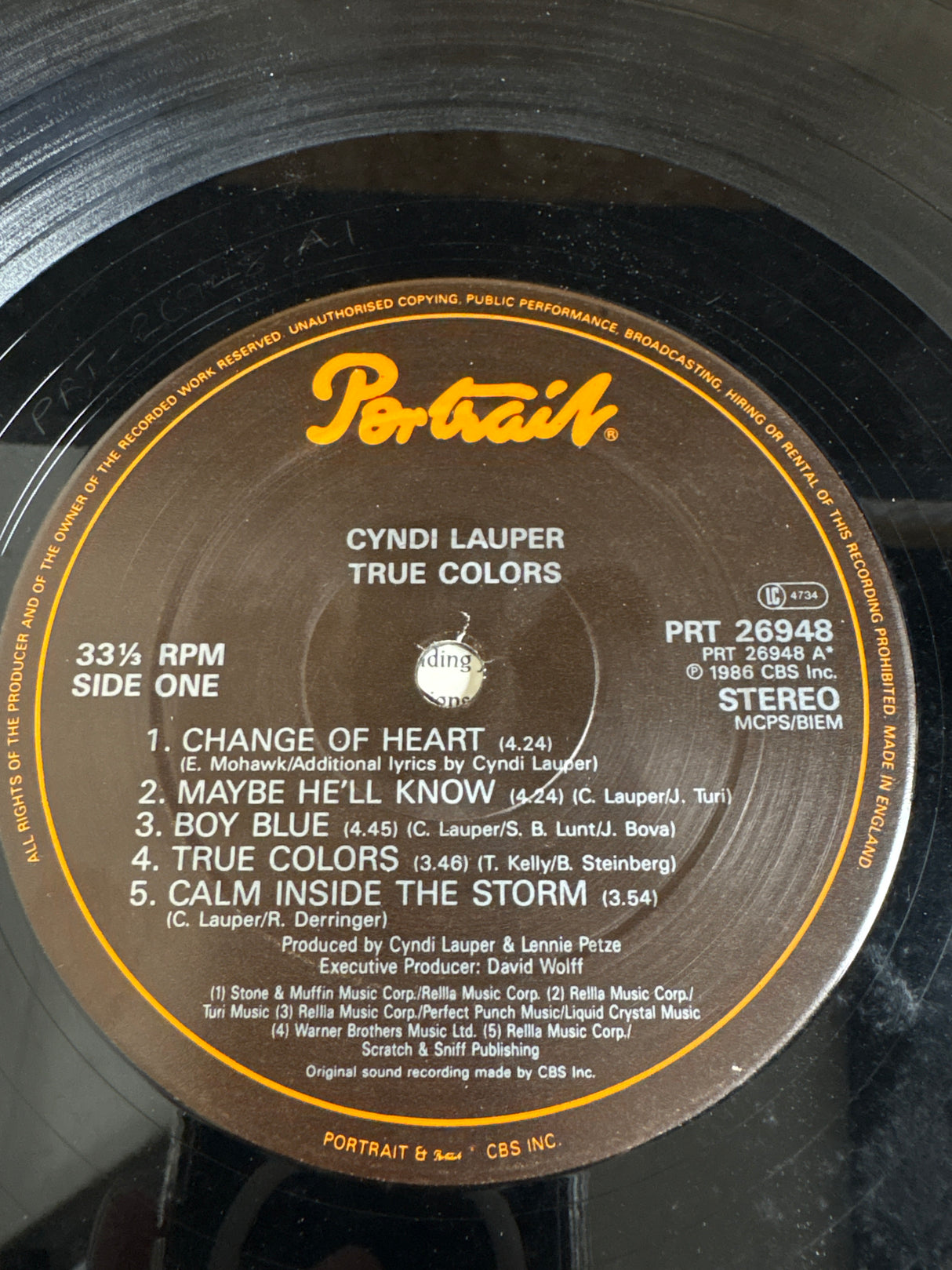 Cyndi Lauper - True Colors - VINYL