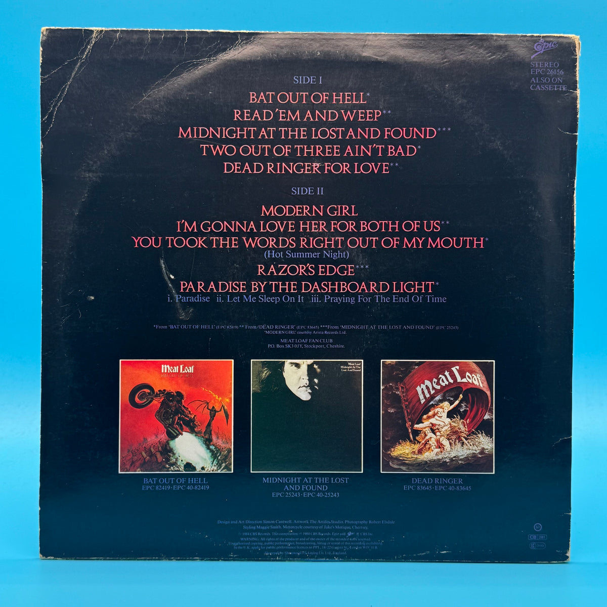 Meat Loaf - Hits Out Of Hell Vinyl