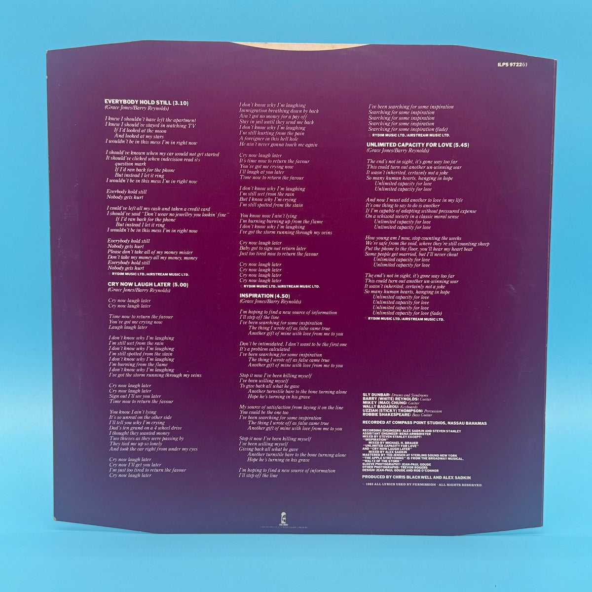 Grace Jones - Living My Life Vinyl