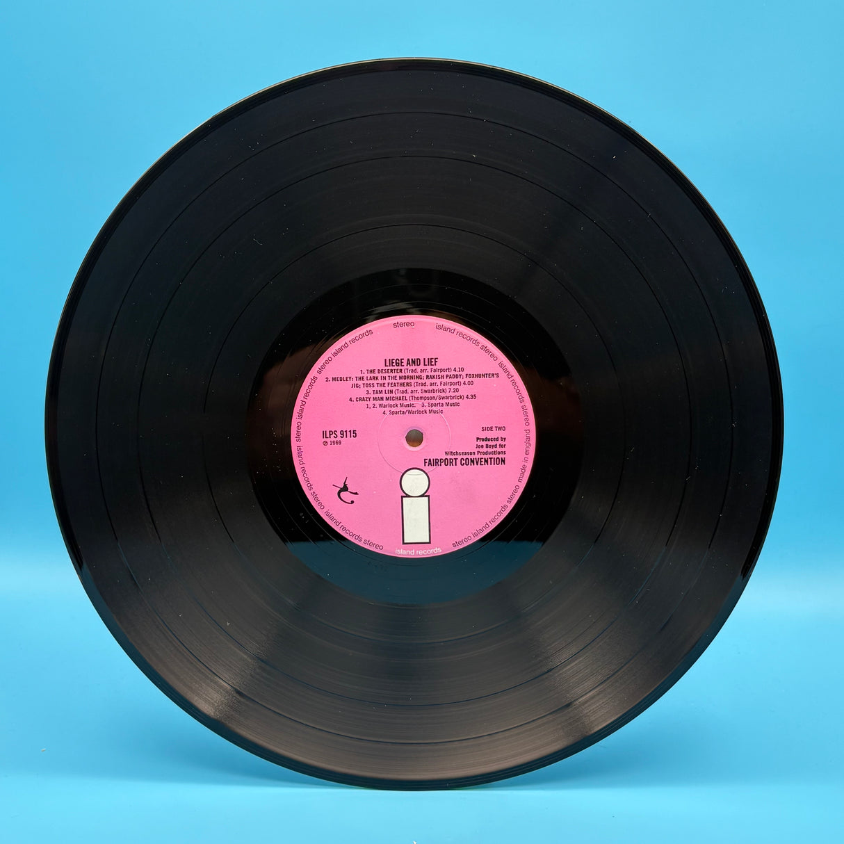 Fairport Convention - Liege And Lief Pink Island Original Vinyl