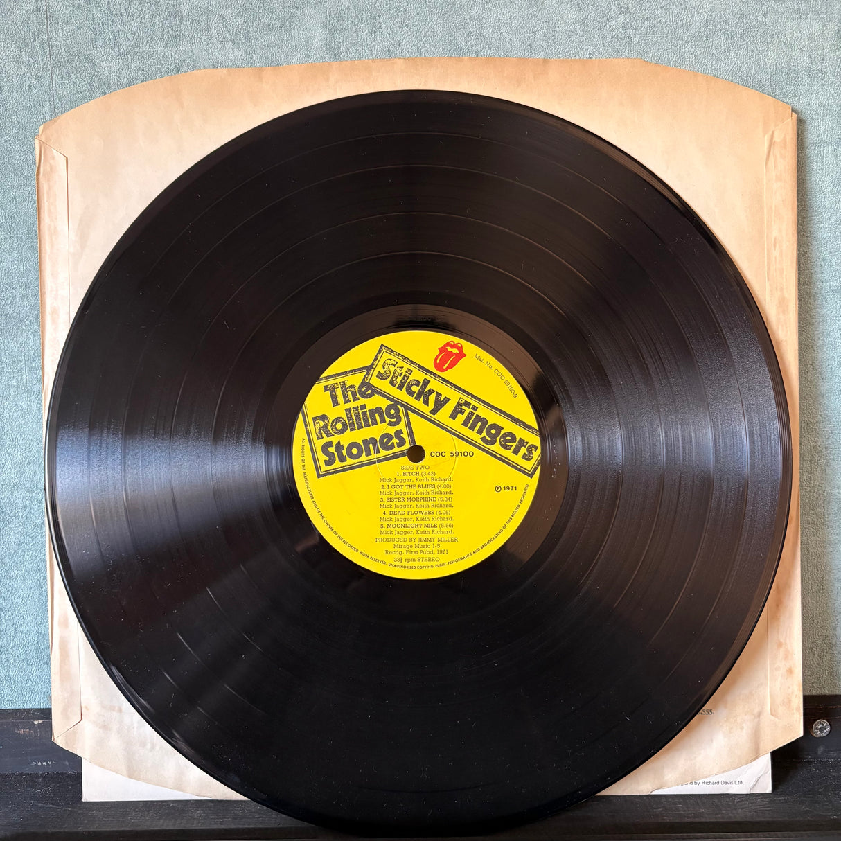 The Rolling Stones - Sticky Fingers - Working Zip - VINYL