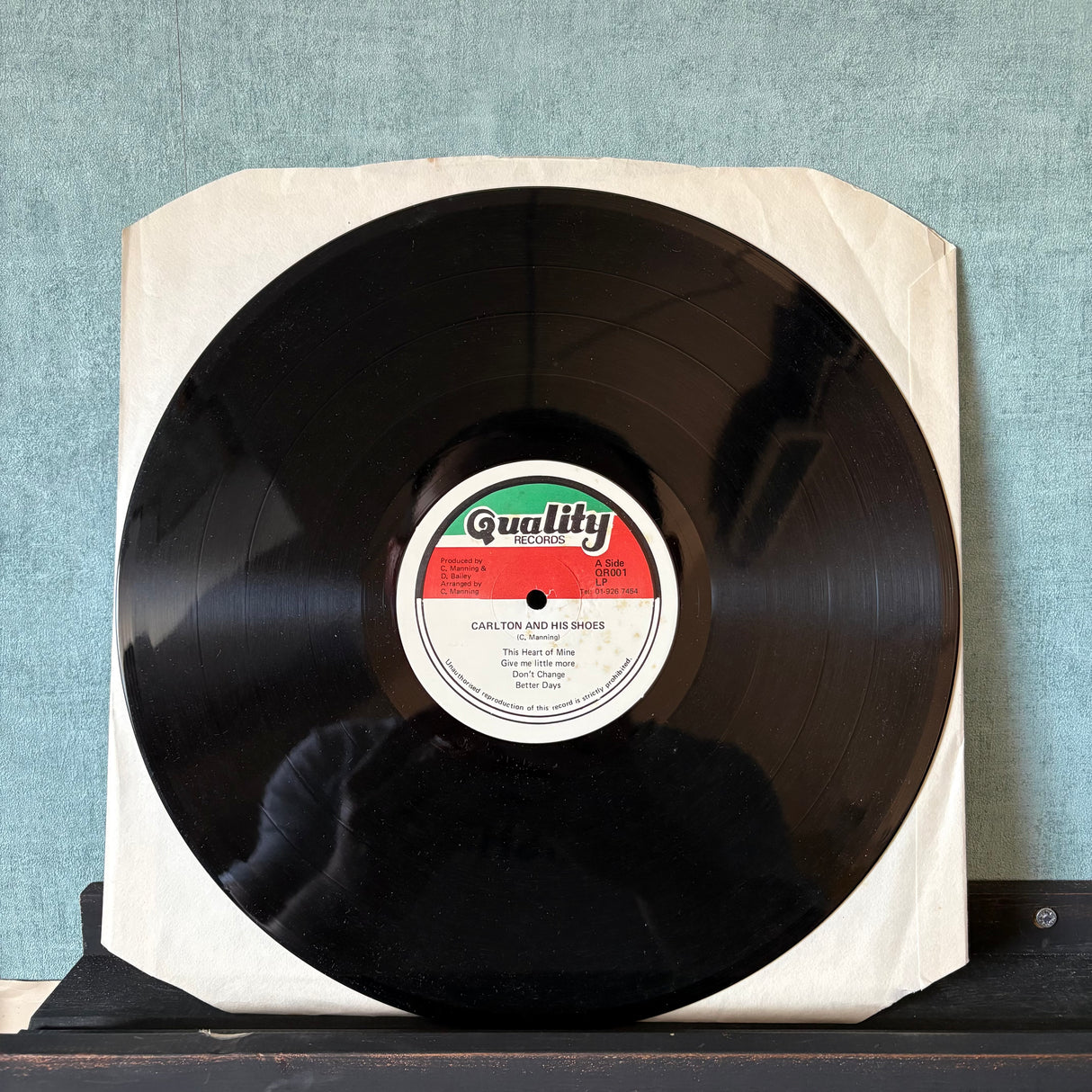 Carlton And The Shoes - This Heart Of Mine - Original Quality Records Label USA - VINYL