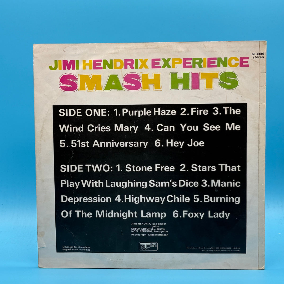 Jimi Hendrix - Smash Hits Original Track Vinyl