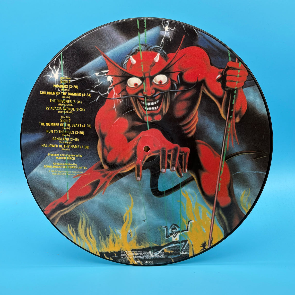 Iron Maiden - The Number Of The Beast Original Picture Disc Vinyl