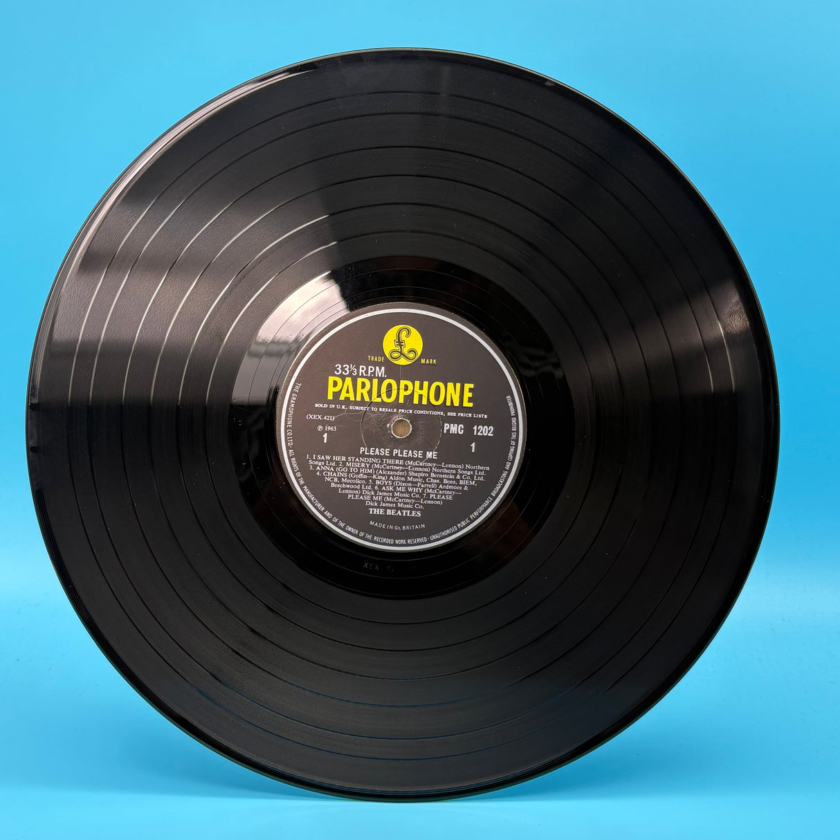 The Beatles - Please Please Me Times New Roman Font Vinyl