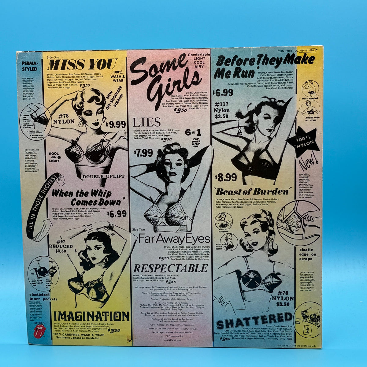 The Rolling Stones - Some Girls Uncensored Sleeve Vinyl