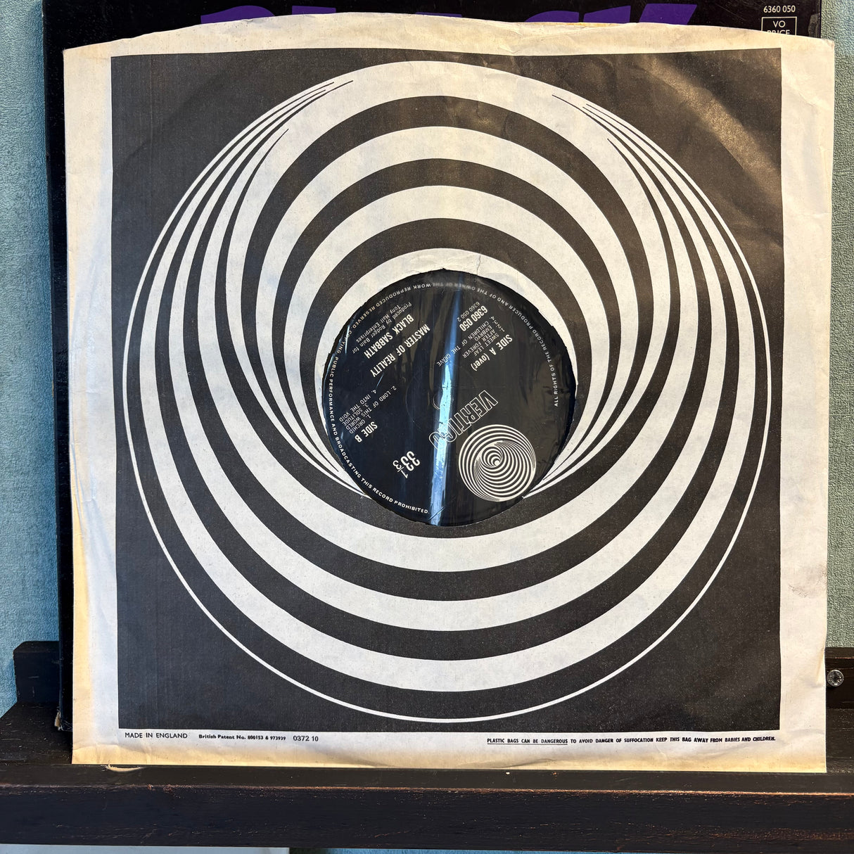 Black Sabbath - Master Of Reality - Original Vertigo Swirl - VINYL