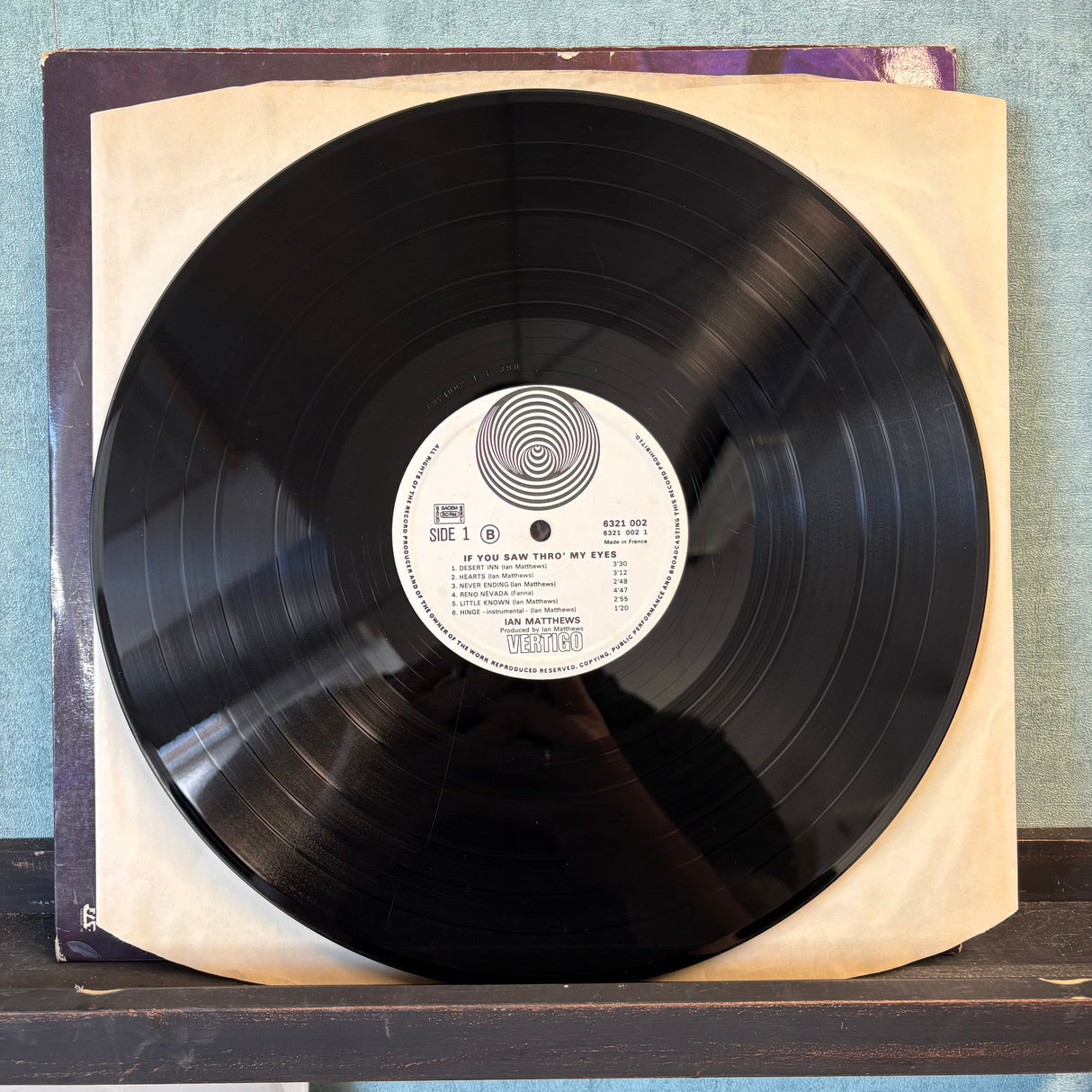Ian Matthews - If You Saw Thro My Eyes - French Original - Vertigo Swirl - VINYL