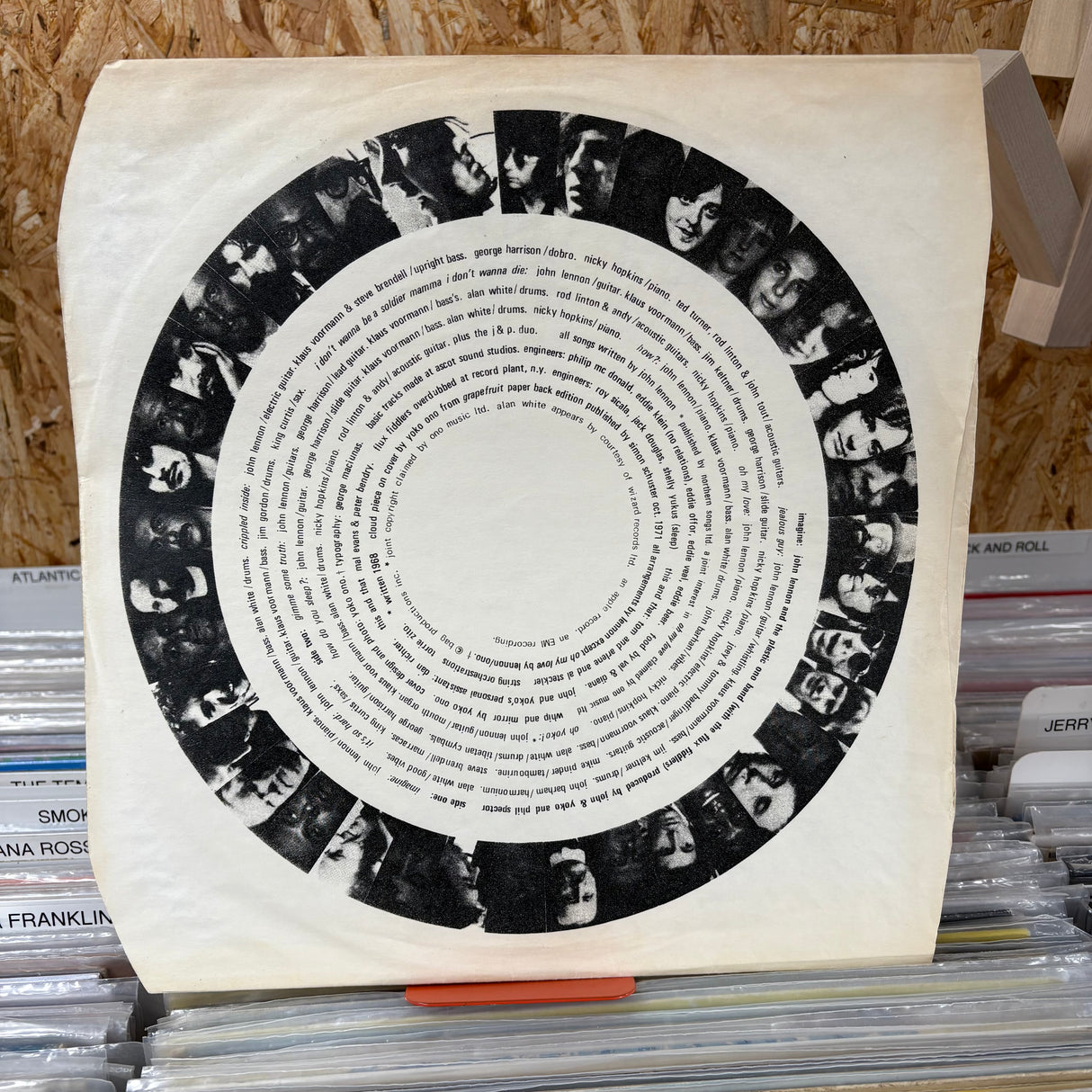 John Lennon - Imagine - Incorrect Rear Sleeve - VINYL