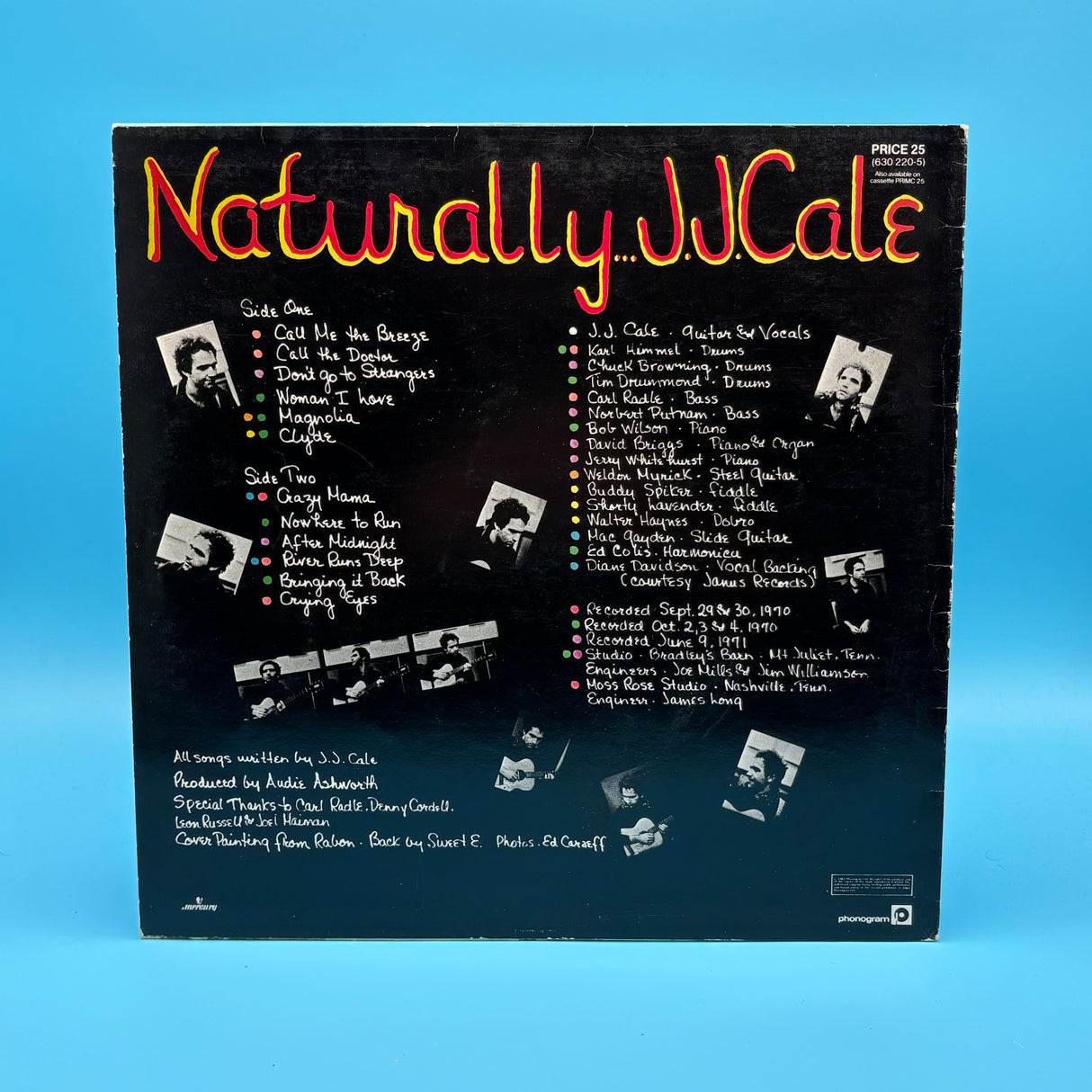 JJ Cale - Naturally White Label Vinyl