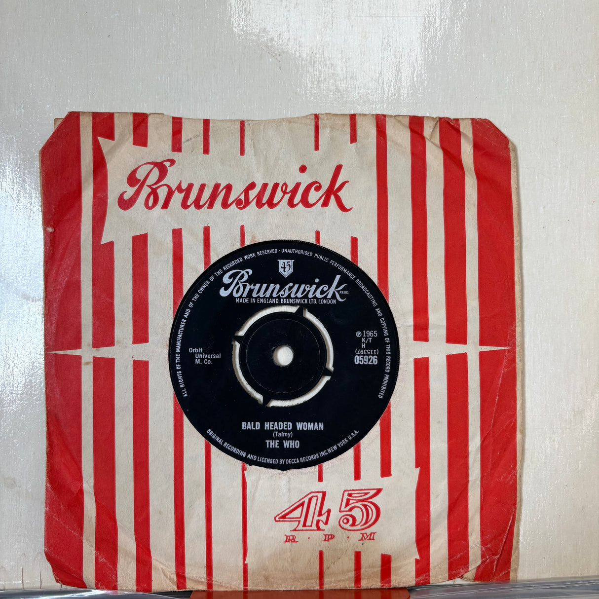 The Who - I Cant Explain 1965 Brunswick Vinyl Single