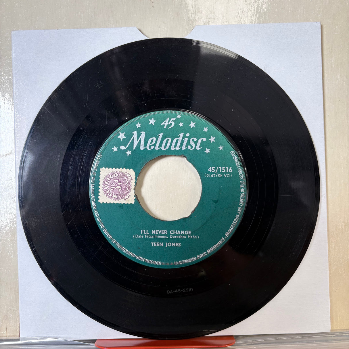 Tommy Dee - Three Stars Vinyl Single