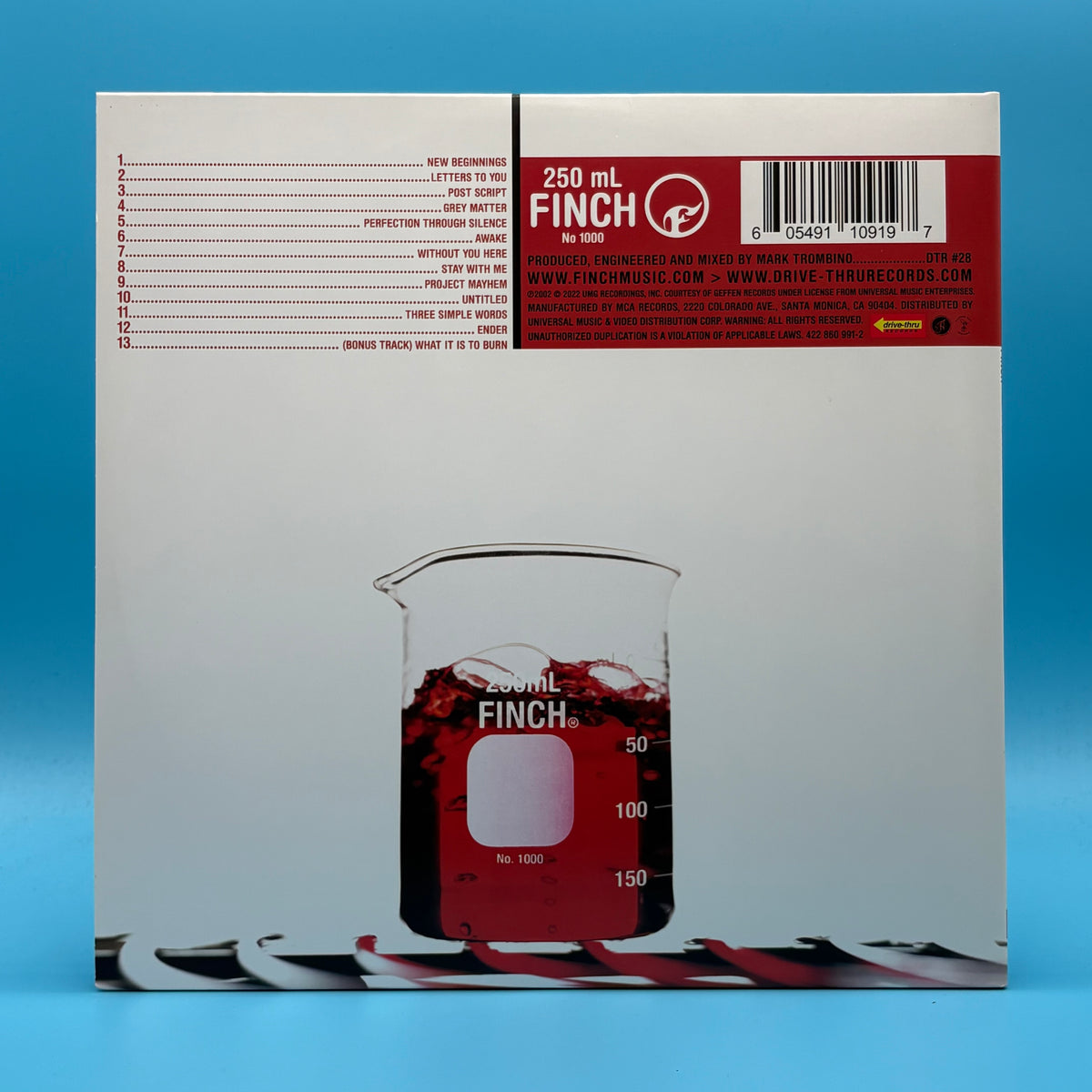 Finch - What It Is To Burn Ruby Red Splatter Vinyl