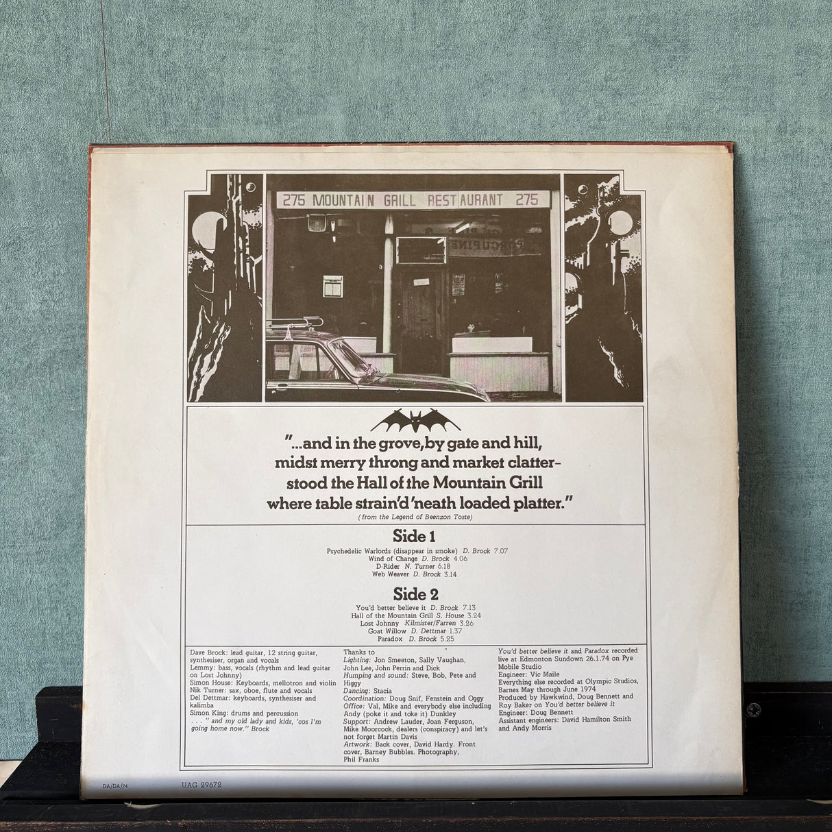 Hawkwind - Hall Of The Mountain Grill - VINYL