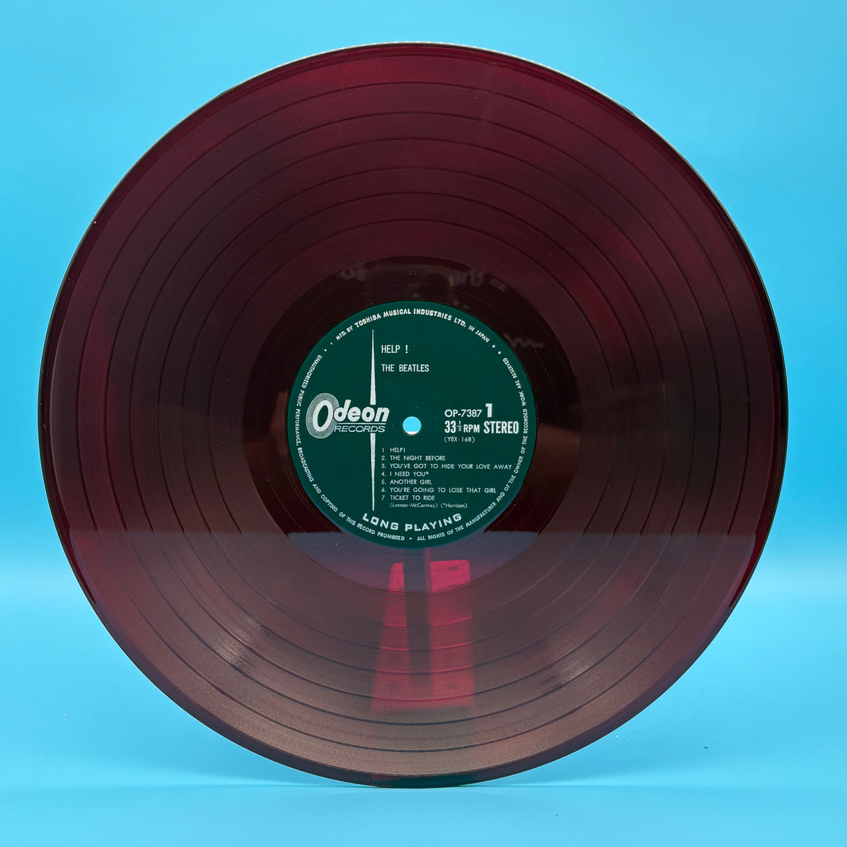 The Beatles - Help! Japanese Press Translucant Red Vinyl