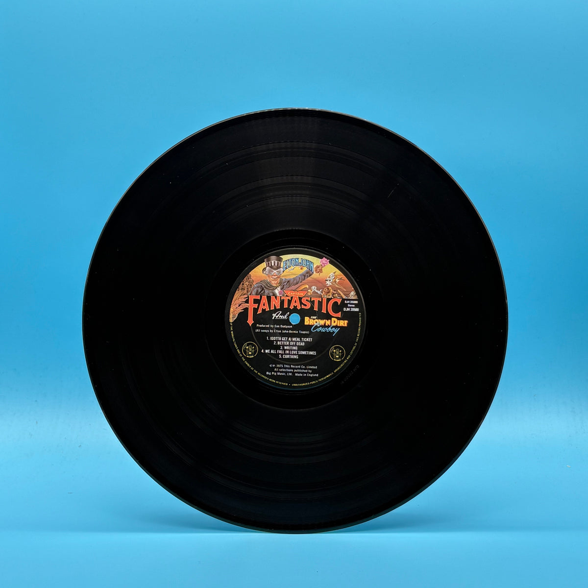 Elton John - Captain Fantastic and the Brown Dirt Cowboy (2 Booklets No Poster) Vinyl