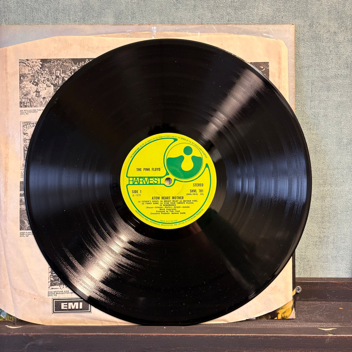 The Pink Floyd - Atom Heart Mother - Omits EMI From The Label - VINYL