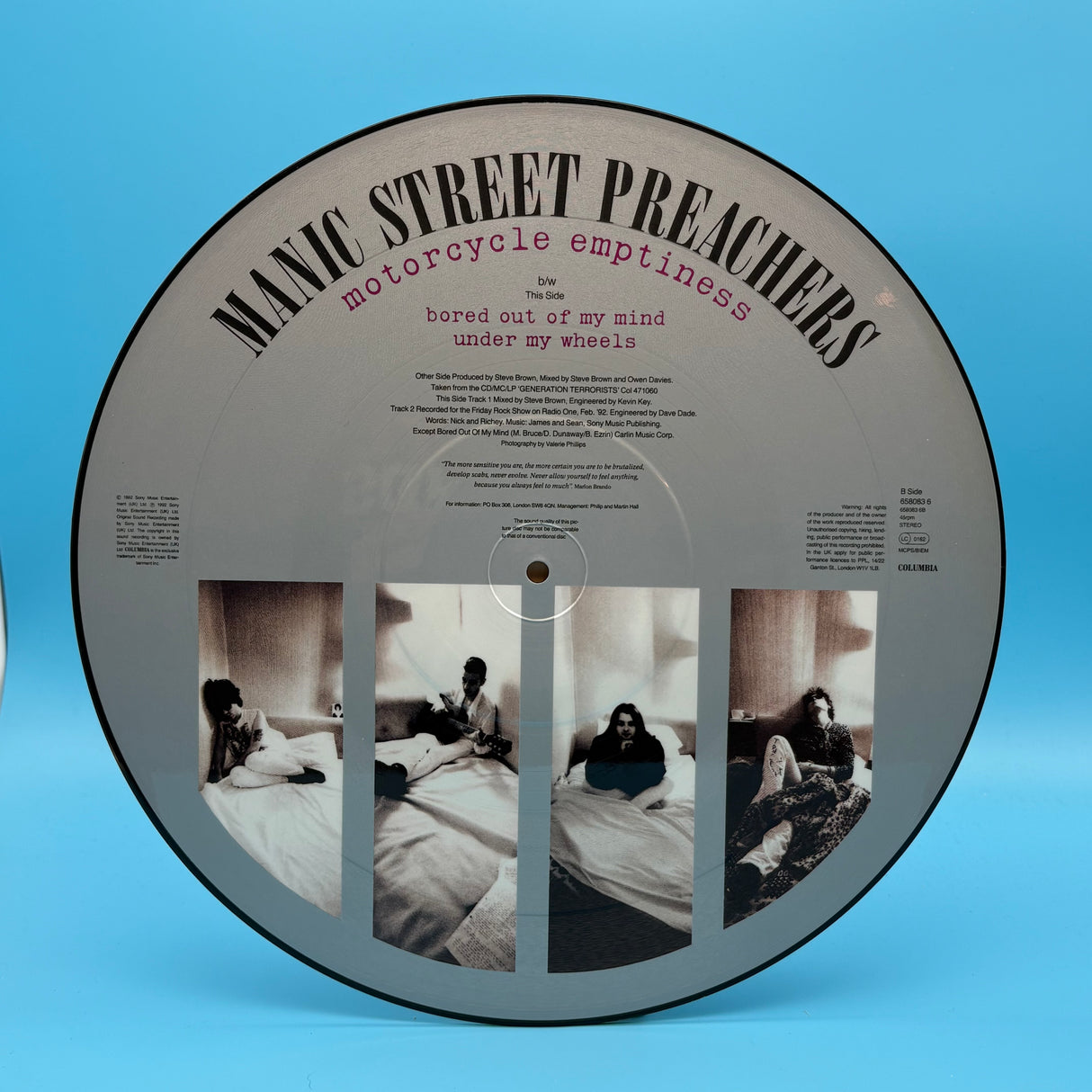 Manic Street Preachers - Motorcycle Emptiness 12" Picture Disc Single