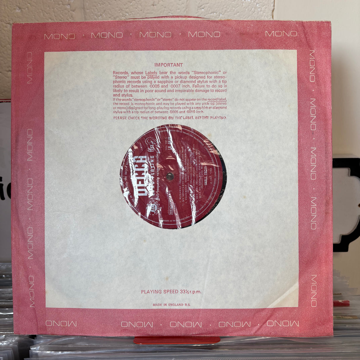 Small Faces - From The Beginning - Unboxed DECCA - MONO - VINYL