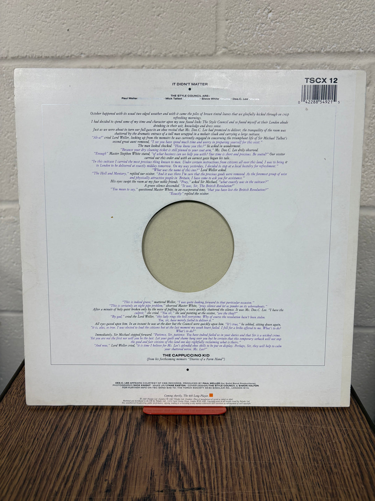 The Style Council - Didn’t Matter - 12” Single - VINYL