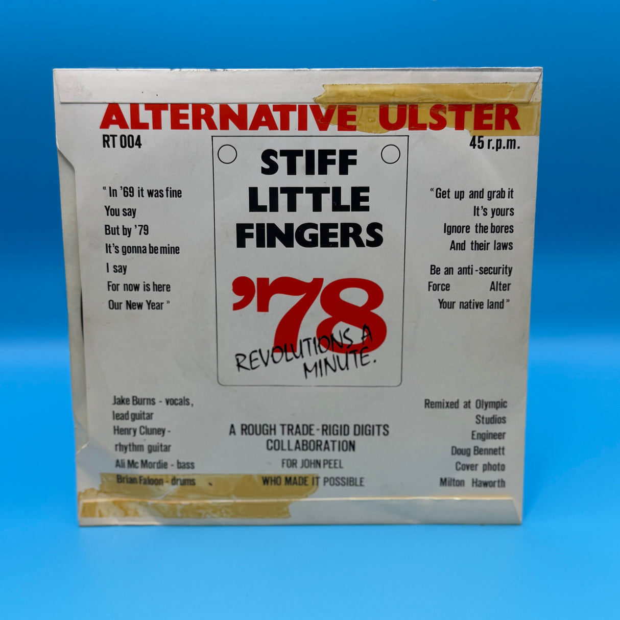 Stiff Little Fingers - Alternative Ulster Misprint Vinyl