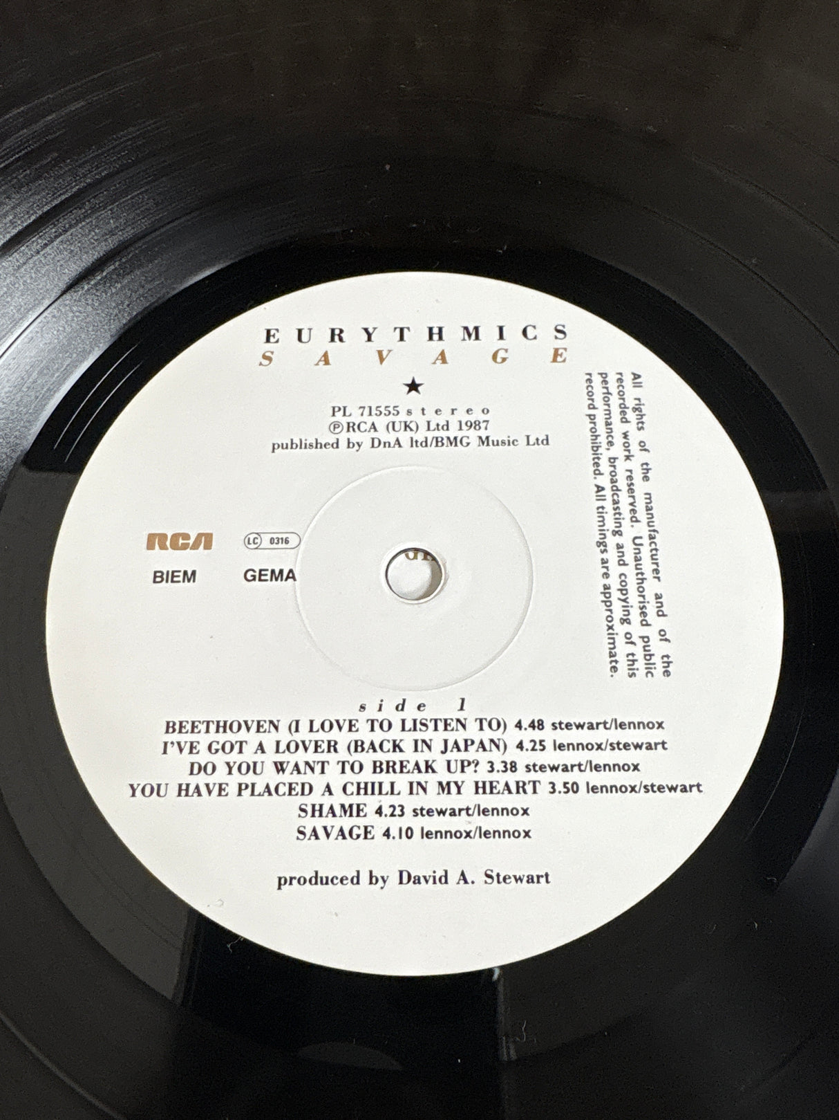 Eurythmics - Savage - VINYL