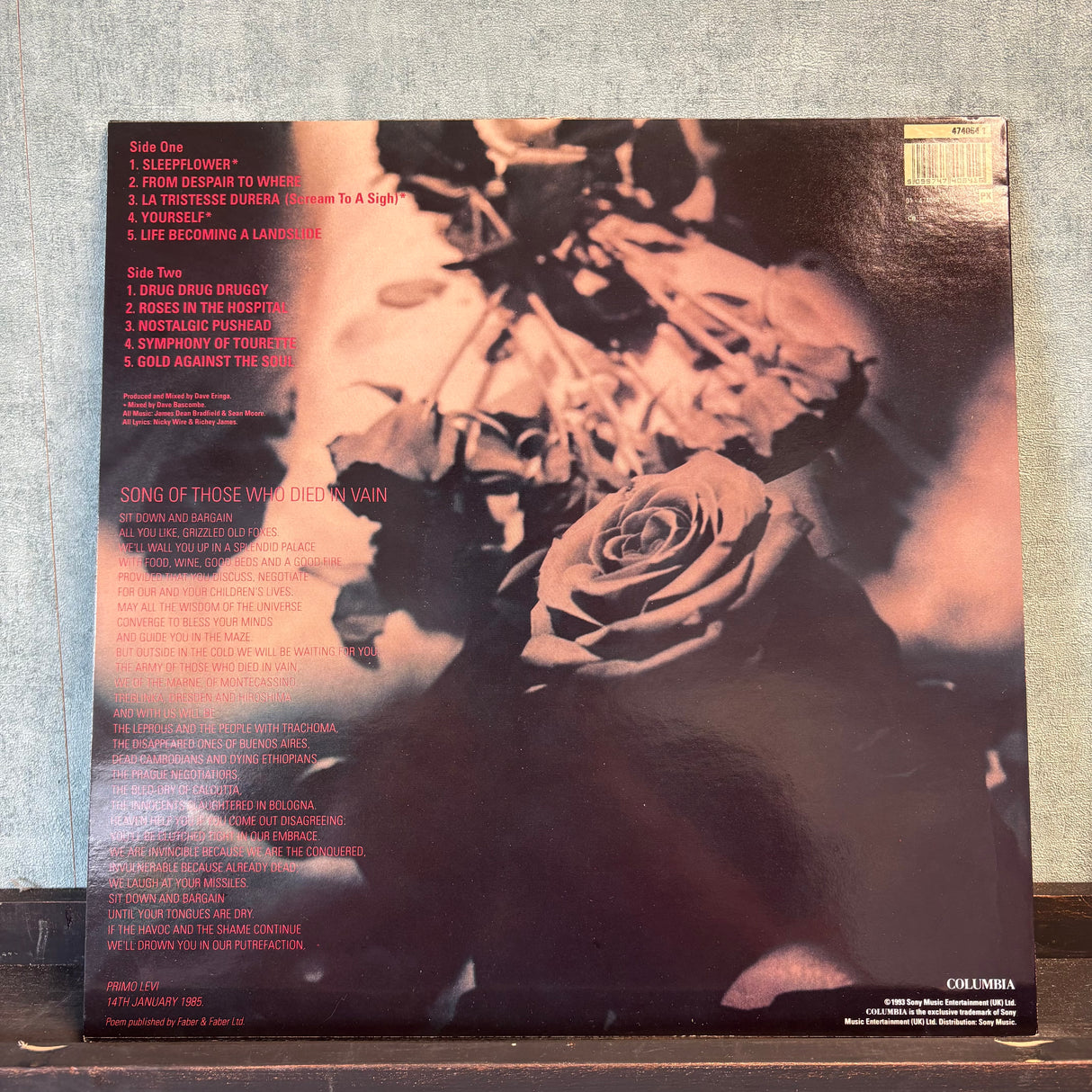 Manic Street Preachers - Gold Against The Soul - First Press - VINYL