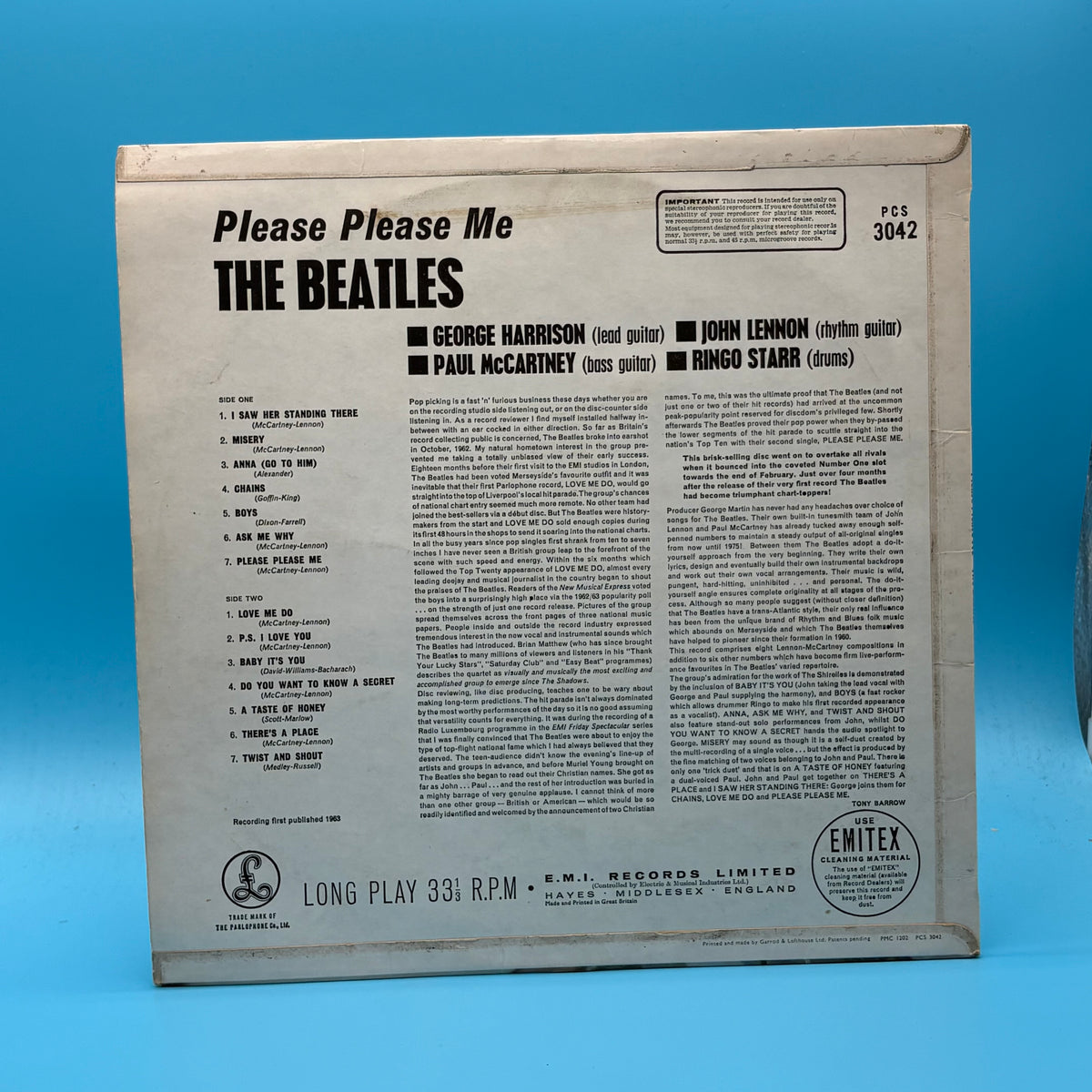 The Beatles - Please Please Me (Label Error on Side 2) Vinyl