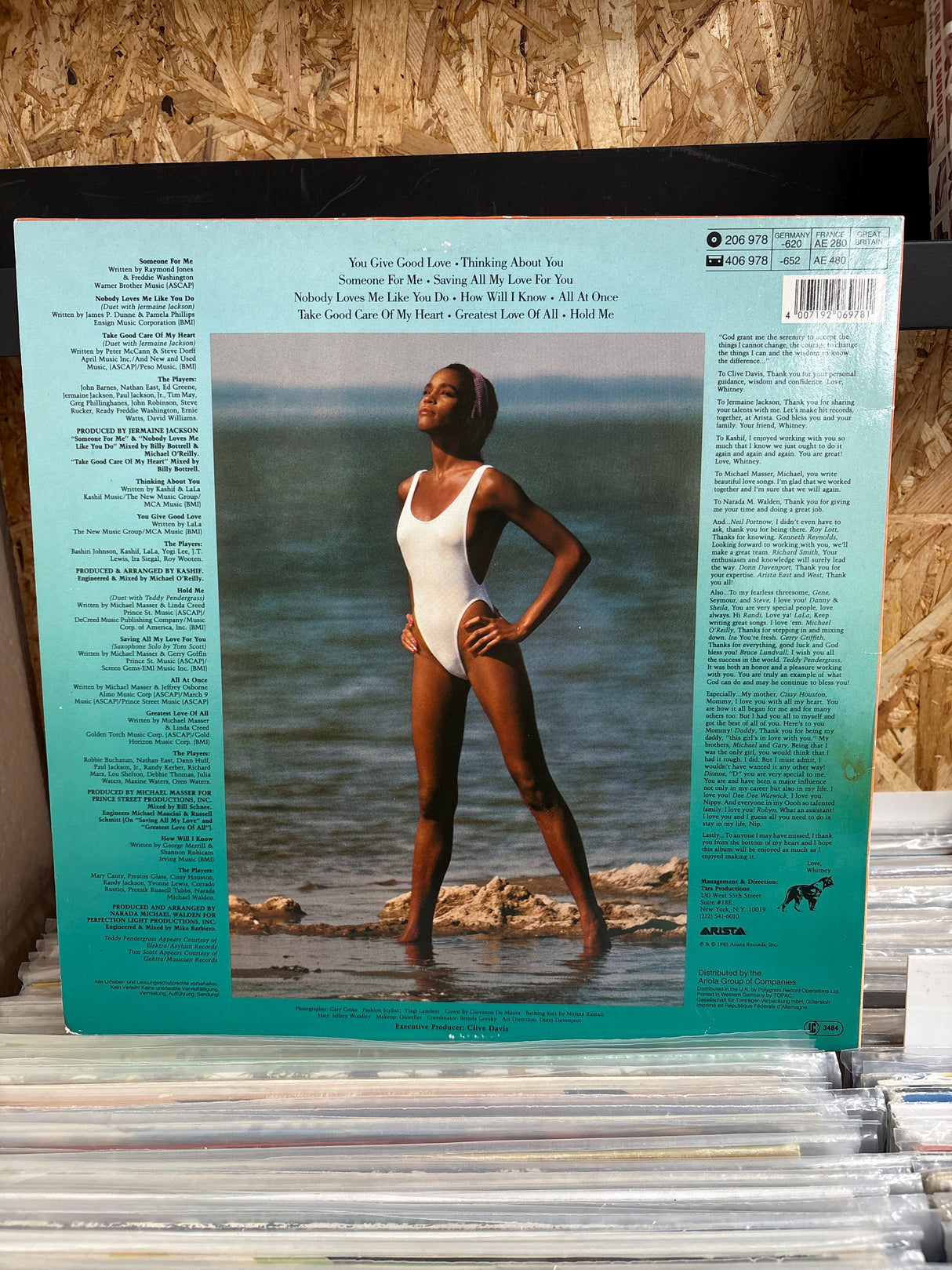 Whitney Houston - Self Titled - VINYL