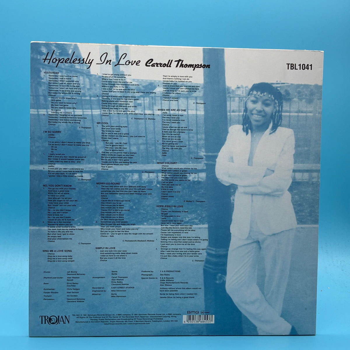 Carroll Thompson - Hopelessly In Love Blue Vinyl